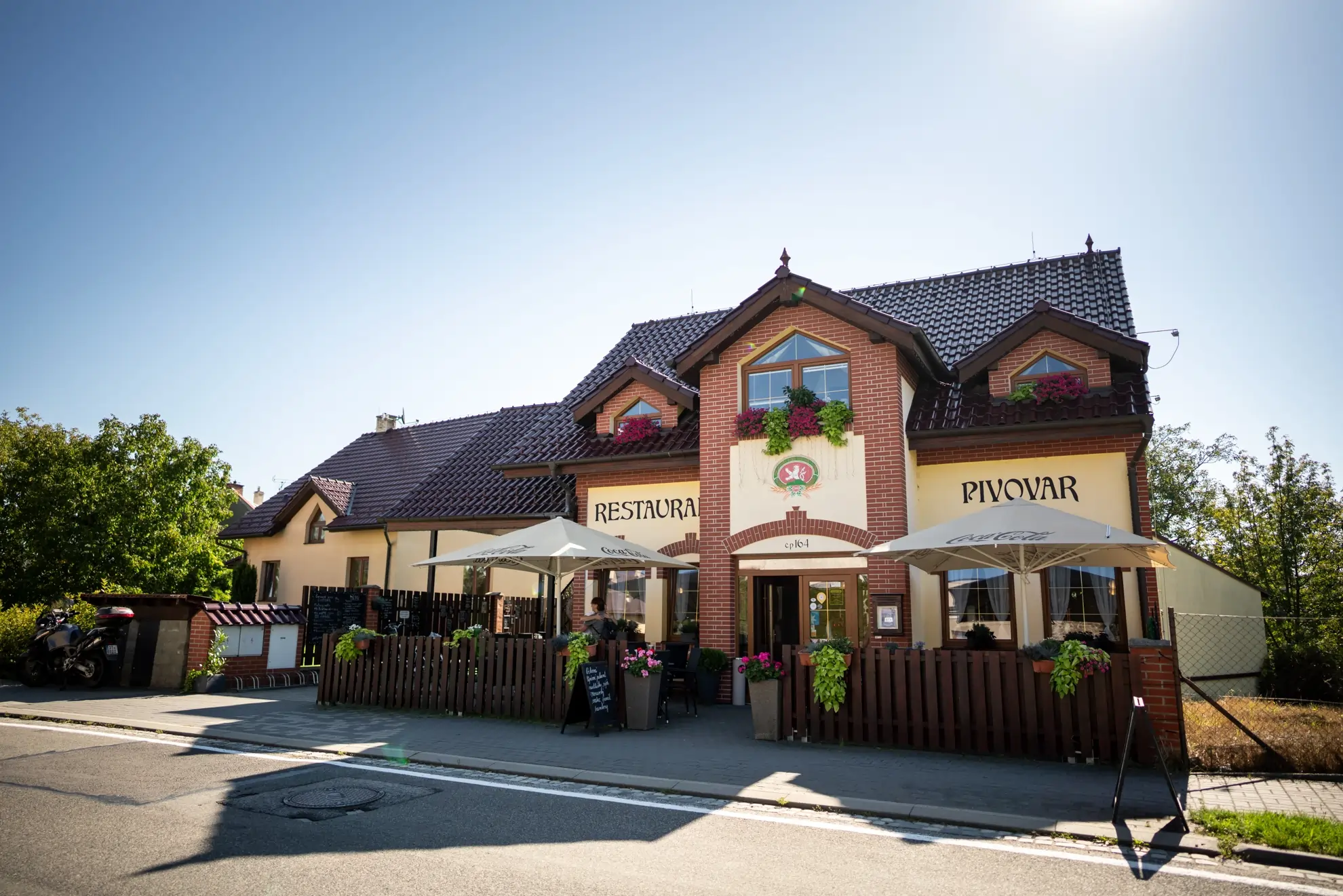 Interiér restaurace Pivovar Lipník